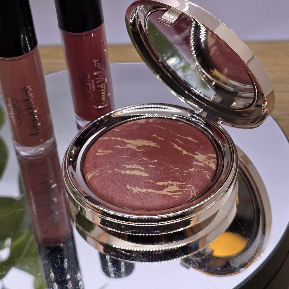 Ciate Marbled Light Baked Blush HALO - 2 Lippies In DELIIGHT And PINUP Brand New